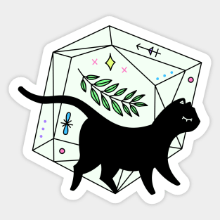 Cosmic Cat Crystal 2 Sticker